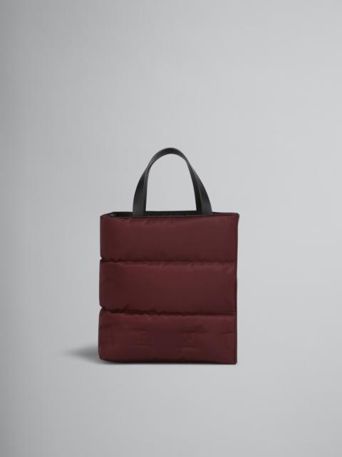 Marni MUSEO SOFT SMALL BAG IN RED NYLON