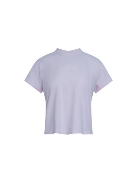 Alexander Wang Shrunken Short Sleeve Logo Tee