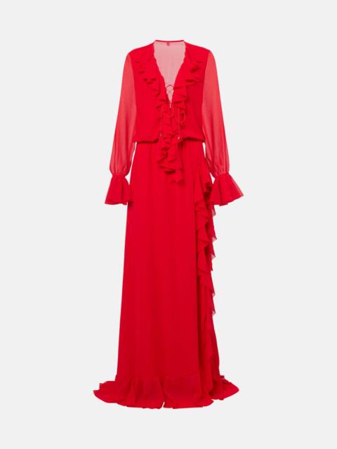 BANANHOT Bellen ruffled maxi dress