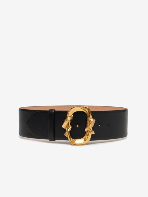 Alexander McQueen Women's Snake Waist Belt in Black