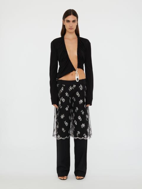 CHRISTOPHER ESBER Lace Sarong Wool Trouser