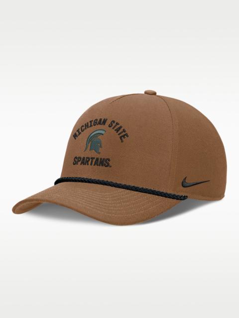 Nike Michigan State Military Appreciation Rise Men's Nike Dri-FIT College A-Frame Adjustable Hat