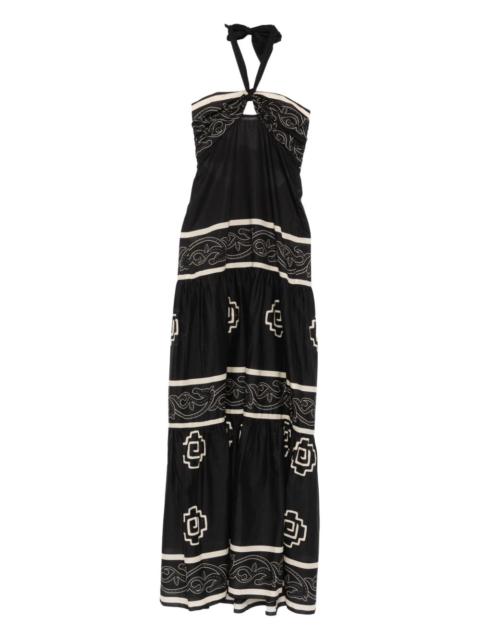 Johanna Ortiz halter graphic maxi dress
