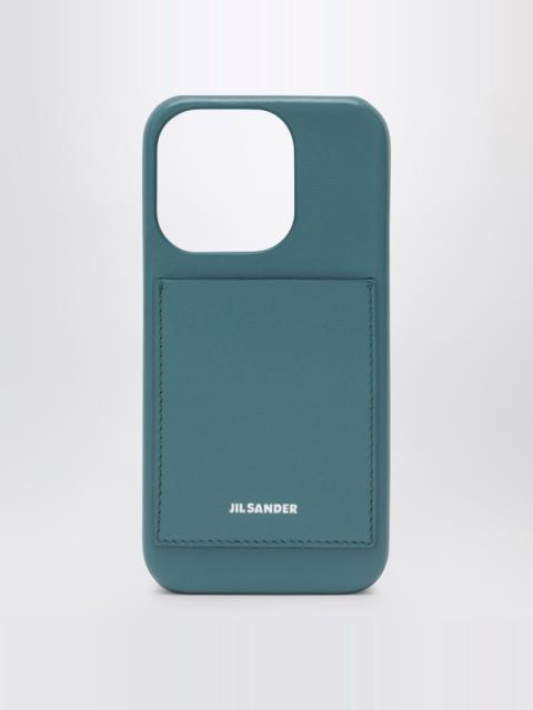 Jil Sander Lagoon-coloured i Phone 15 Pro Max cover with logo