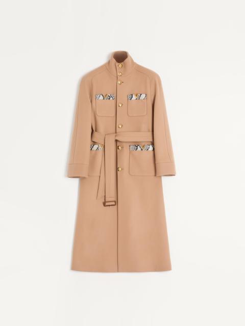Valentino VALENTINO DOUBLE-BREASTED TRENCH COAT IN WOOL FELT WITH AYERS INSERTS