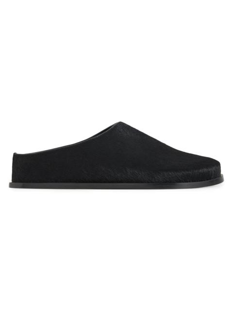 A.EMERY A. Emery Women's Lou Pony Hair Clogs - Black