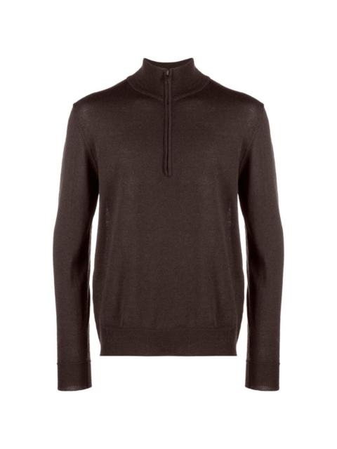 Wood Wood quarter-zip roll-neck jumper