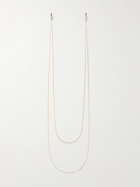 Alaïa Layered Gold-tone Earrings