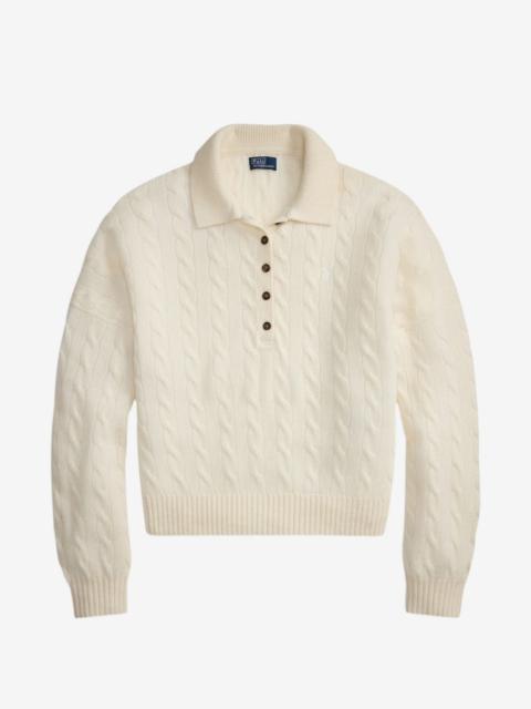 Polo Ralph Lauren cable-knit polo sweater