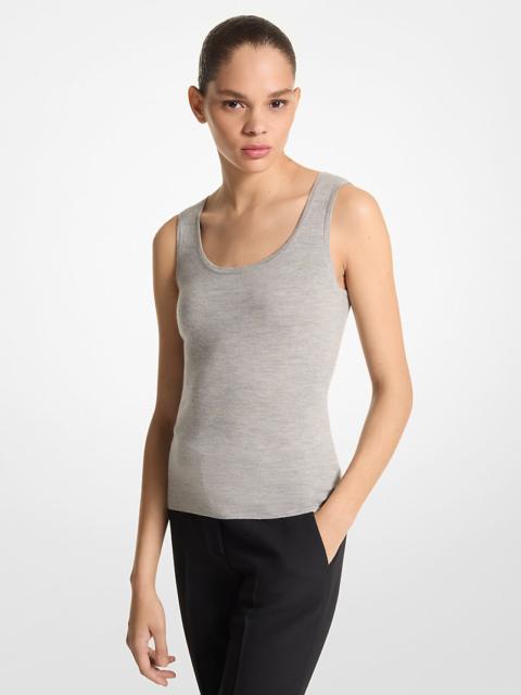MICHAEL KORS COLLECTION Bette Cashmere Scoopneck Tank