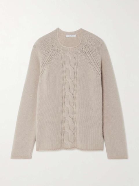 Max Mara Pico cable-knit cashmere sweater