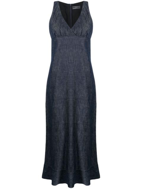 JOSEPH V-neck sleeveless cotton dress