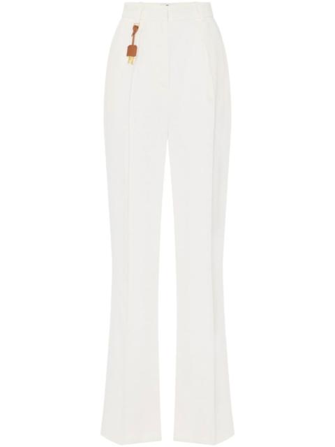 ELISABETTA FRANCHI logo-charm trousers