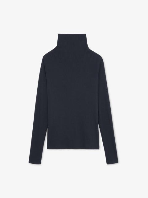 M.M.LaFleur Axam Layering Turtleneck - Organic Ribbed Pima Cotton
