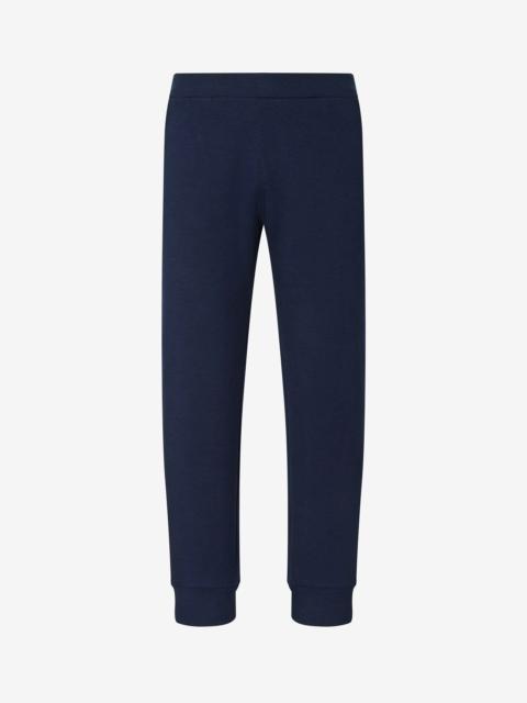 CORNELIANI Navy blue cotton joggers