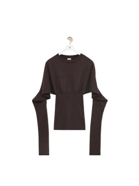 Loewe Sweatshirt in cotton and silk