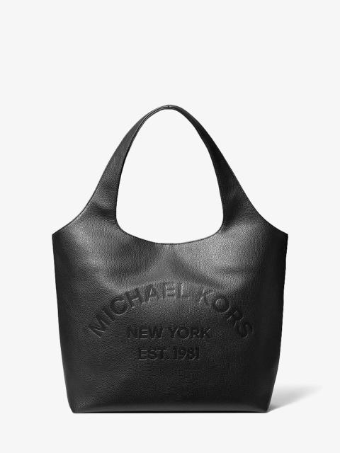 MICHAEL KORS Cooper Small Logo Embossed Tote Bag
