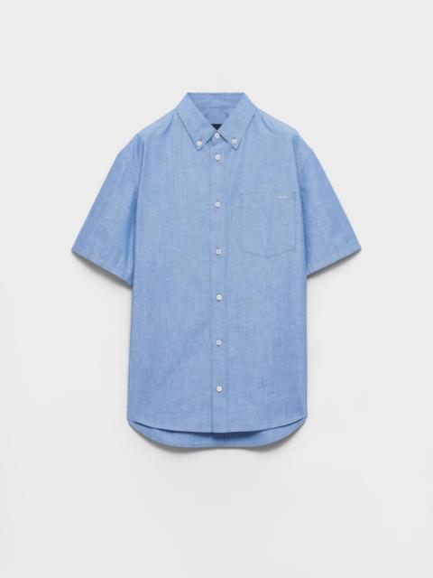 Prada Short-sleeved chambray shirt