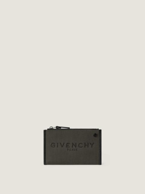 Givenchy GIVENCHY CARGO ZIPPED CARD HOLDER IN CANVAS