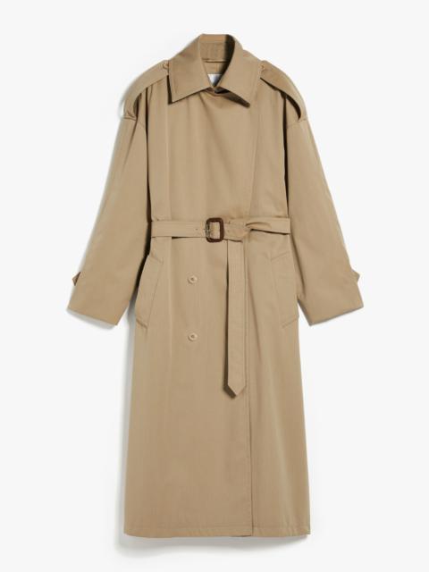 SALPA Oversize trench coat in water-resistant cotton and wool