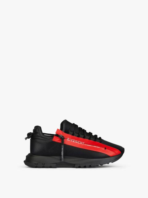Givenchy SPECTRE SNEAKERS IN PERFORATED LEATHER AND ZIP