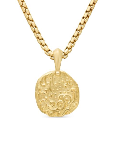 DAVID YURMAN Men's Amulet in 18K Yellow Gold - Aquarius