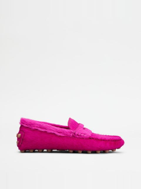 Tod's GOMMINO BUBBLE IN PONY-SKIN EFFECT LEATHER - PINK