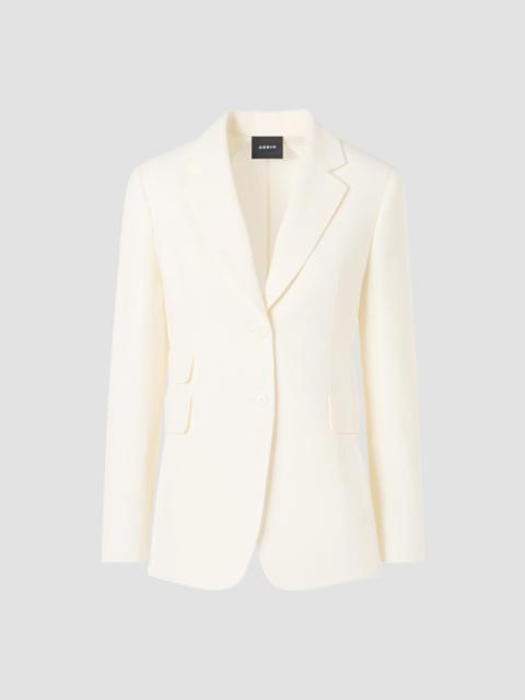AKRIS Women's Arie Linen-Wool Blazer - Ecru