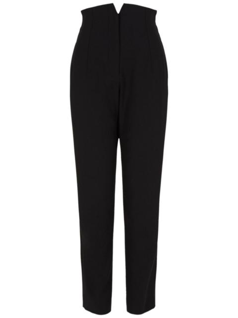 EMPORIO ARMANI high-waist virgin wool trousers