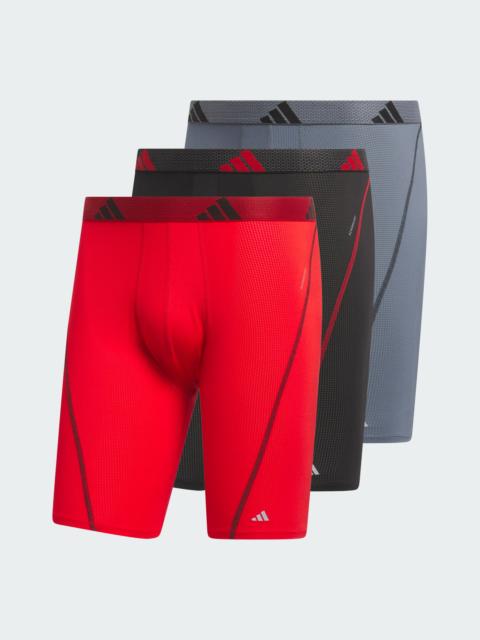 adidas M PRF MSH 3PK LONG BOXER BRIEF