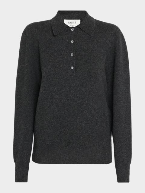 RÓHE Wool-Blend Polo Sweater