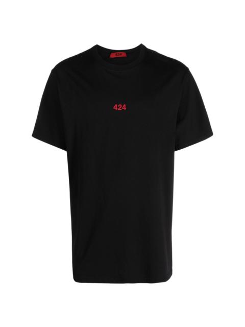424 logo-embroidered cotton T-shirt