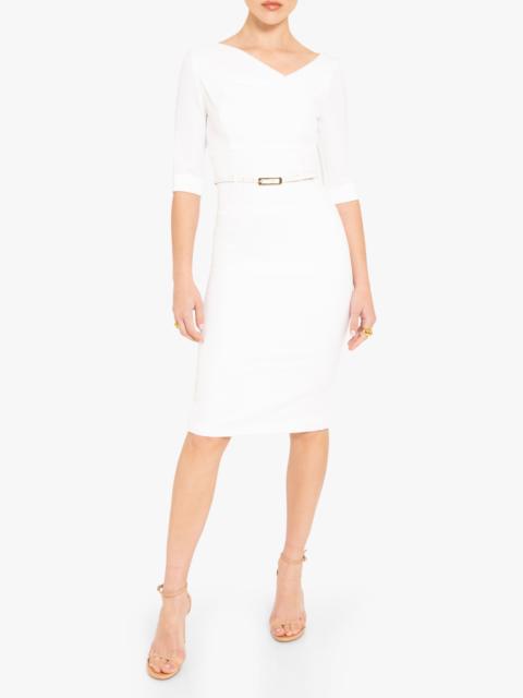 Black Halo Classic 3/4 Sleeve Jackie O Sheath Dress