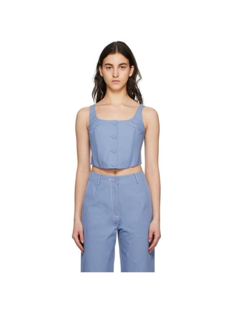 ANNA QUAN Blue Mae Tank Top