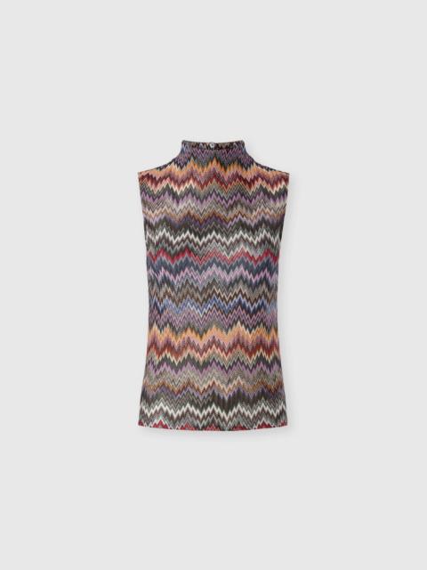 Missoni High-neck top with snake pattern