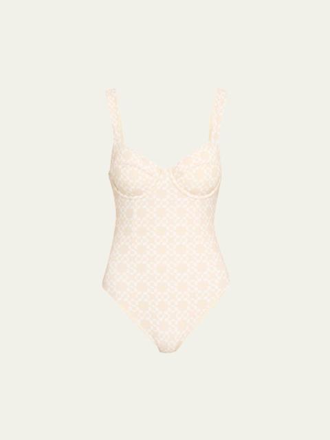 SIMKHAI Lexi Bustier One-Piece Swimsuit