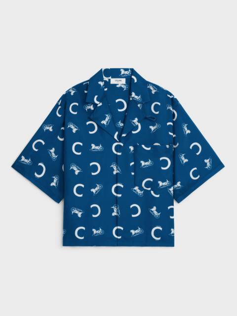 CELINE scout shirt IN SILK TWILL