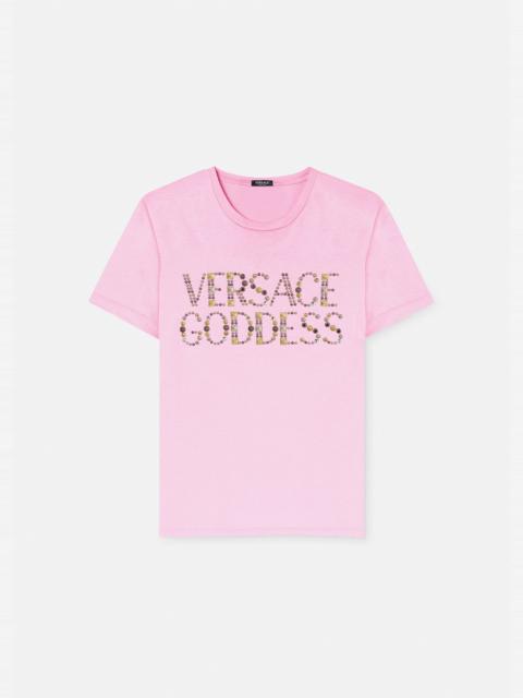 Versace Goddess Studded T-shirt