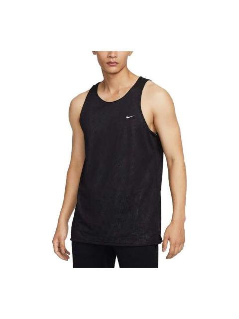 Nike Nike Dri-FIT Studio '72 Reversible Allover Print Training Tank Top 'Black' FB7979-010