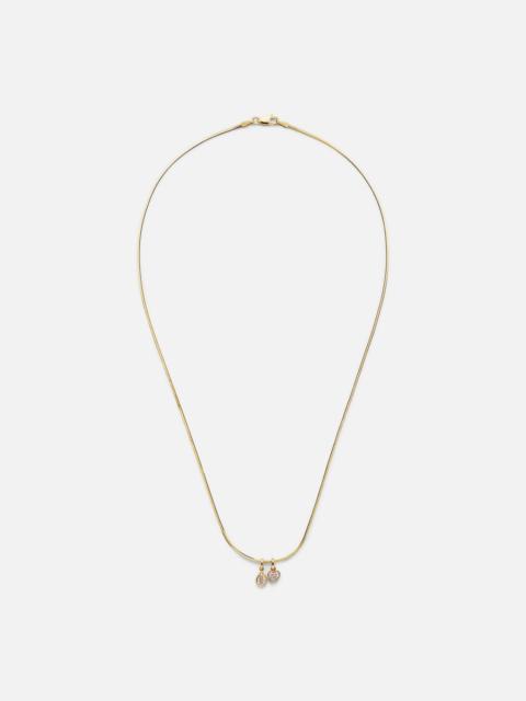 ROXANNE FIRST 14kt gold pendant necklace with diamonds
