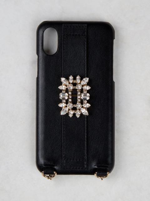 Roger Vivier Broche Vivier Buckle iPhone 11 Case in Leather