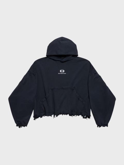 Unity Sports Icon Cropped Hoodie Oversized