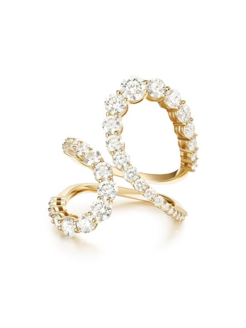 MELISSA KAYE Aria Diamond Jane Ring - Yellow Gold