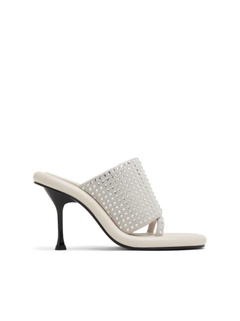 JW Anderson Bumper Tube crystal-embellished leather mules