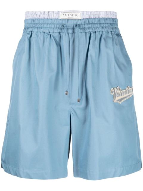 Valentino logo-patch shorts