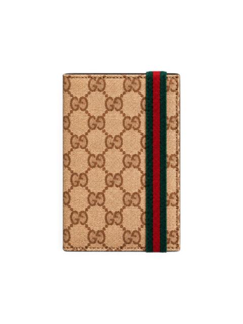 GUCCI GG Supreme Web-stripe wallet