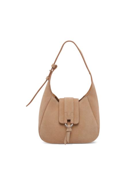 HOGAN suede logo-detail mini bag