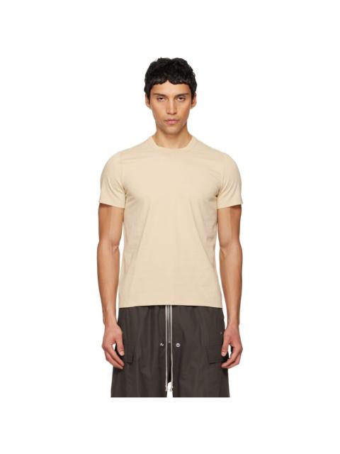 Rick Owens Beige Temple Short Level T-shirt