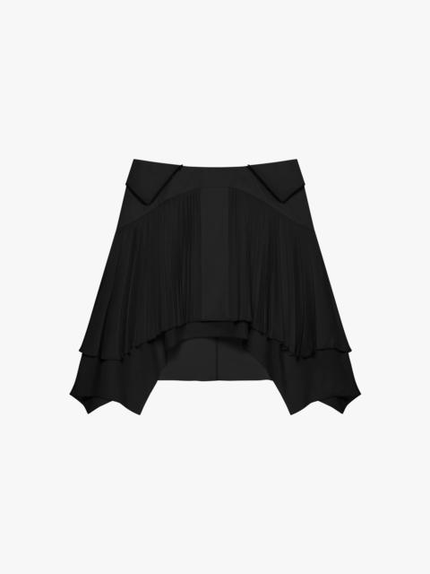 Givenchy SKIRT IN CREPE DE CHINE WITH PLEATS