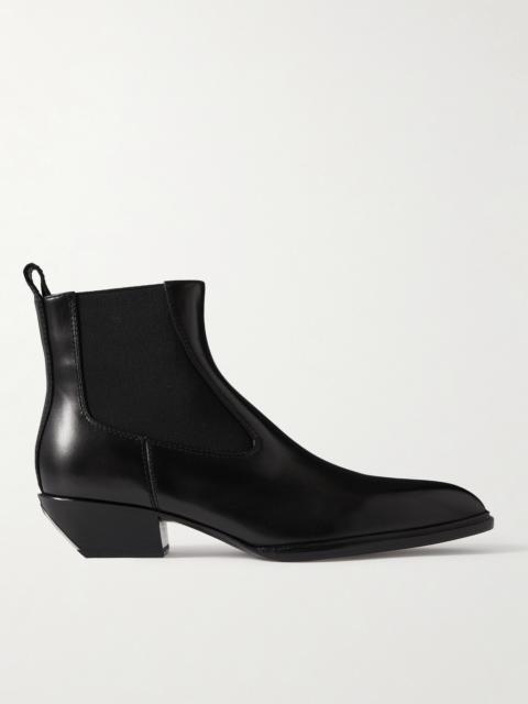 Alexander Wang Slick Leather Ankle Boots